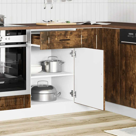 Vidaxl onderkast porto bewerkt hout gerookt eikenkleurig
