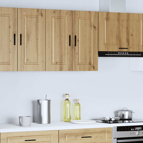 Vidaxl keukenbovenkast porto bewerkt hout artisanaal eikenkleur