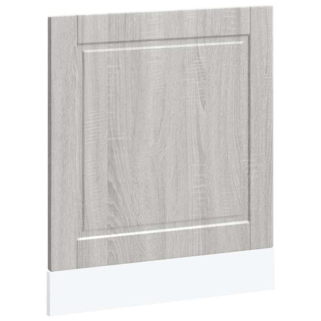 Vidaxl vaatwaspaneel porto 60x1,5x57cm bewerkt hout grijs sonoma eiken
