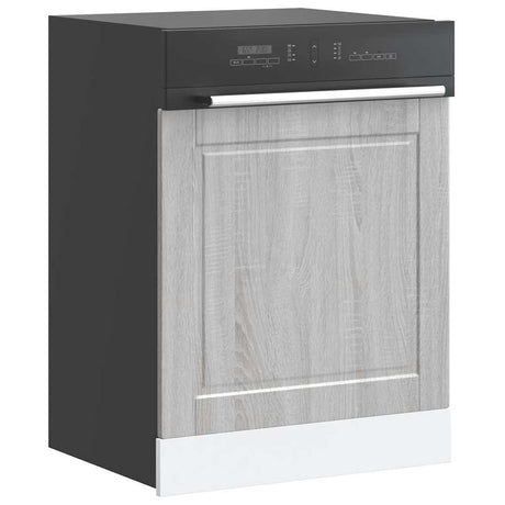 Vidaxl vaatwaspaneel porto 60x1,5x57cm bewerkt hout grijs sonoma eiken