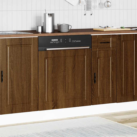 Vidaxl vaatwaspaneel porto 60x1,5x57 cm bewerkt hout bruin eikenkleur
