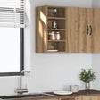Vidaxl bovenkast riga 30x29,5x60 cm bewerkt hout artisanaal eikenkleur