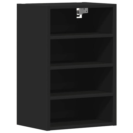 Vidaxl bovenkast riga 40x29,5x60 cm bewerkt hout zwart