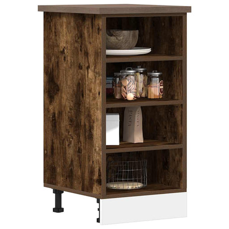 Vidaxl onderkast riga 40x44,5x81,5 cm bewerkt hout gerookt eikenkleurig