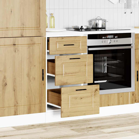 Vidaxl onderkast porto bewerkt hout artisanaal eikenkleur