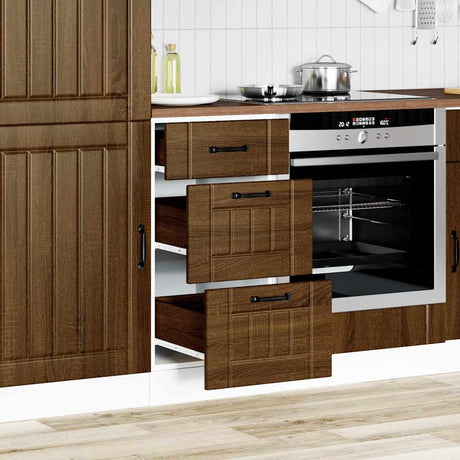 Vidaxl onderkast lucca bewerkt hout bruin eikenkleur