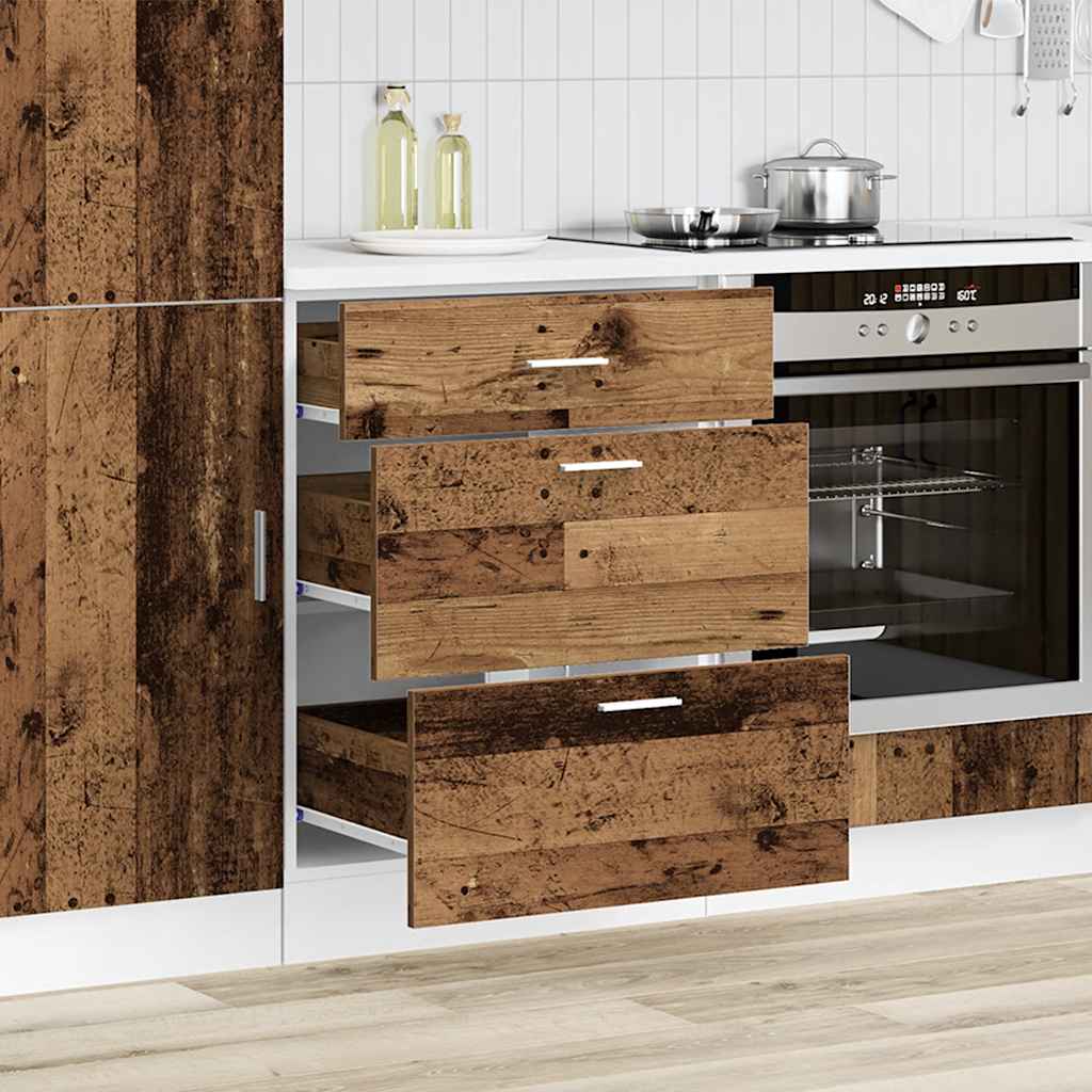 Vidaxl onderkast lyon bewerkt hout oud houtkleurig