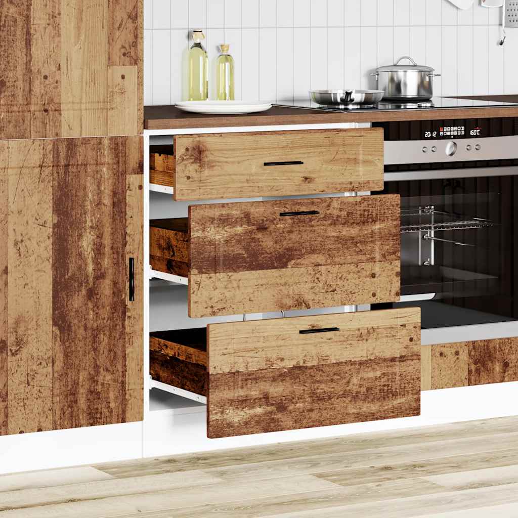 Vidaxl onderkast porto bewerkt hout oud houtkleurig