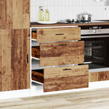 Vidaxl onderkast porto bewerkt hout oud houtkleurig