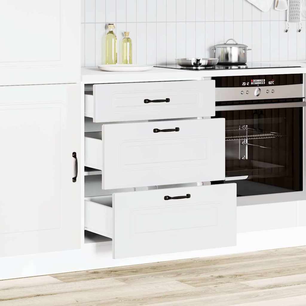 Vidaxl onderkast kalmar bewerkt hout wit