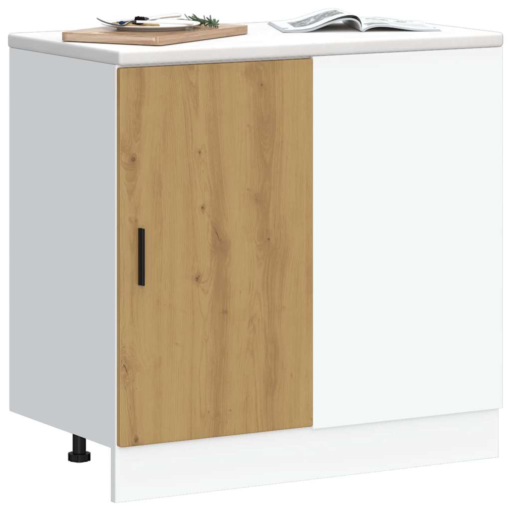 Vidaxl onderkast lyon bewerkt hout artisanaal eikenkleur