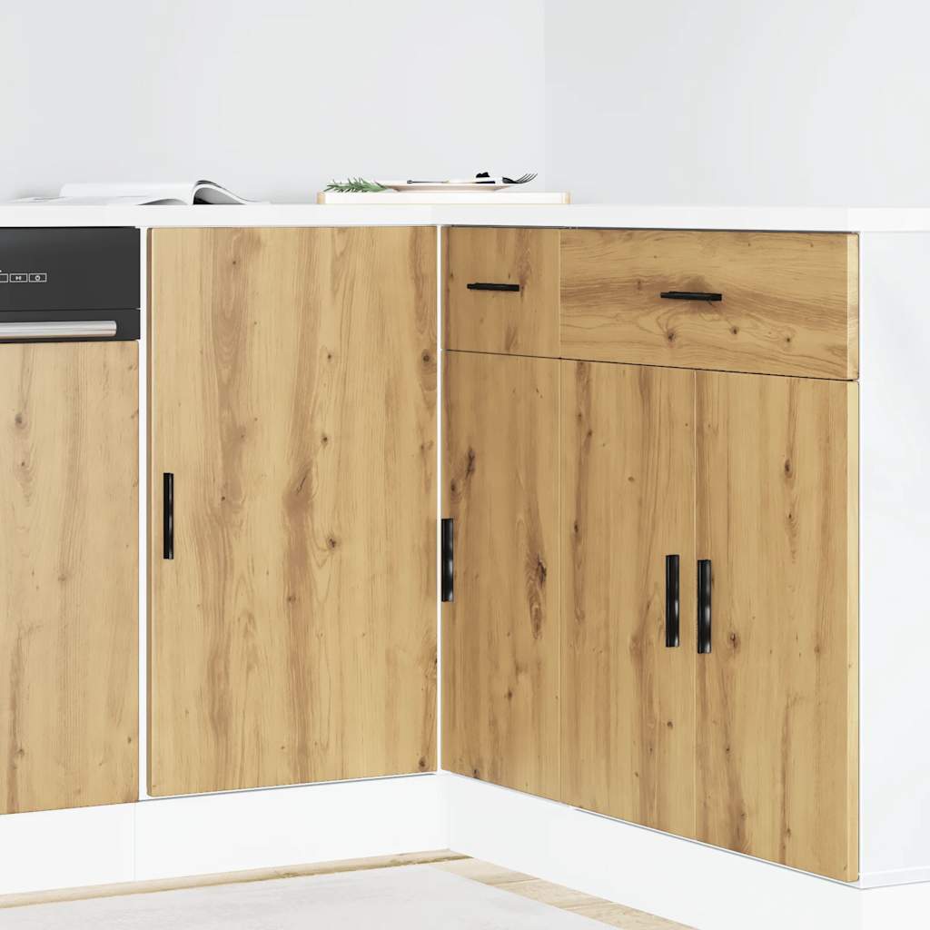 Vidaxl onderkast lyon bewerkt hout artisanaal eikenkleur