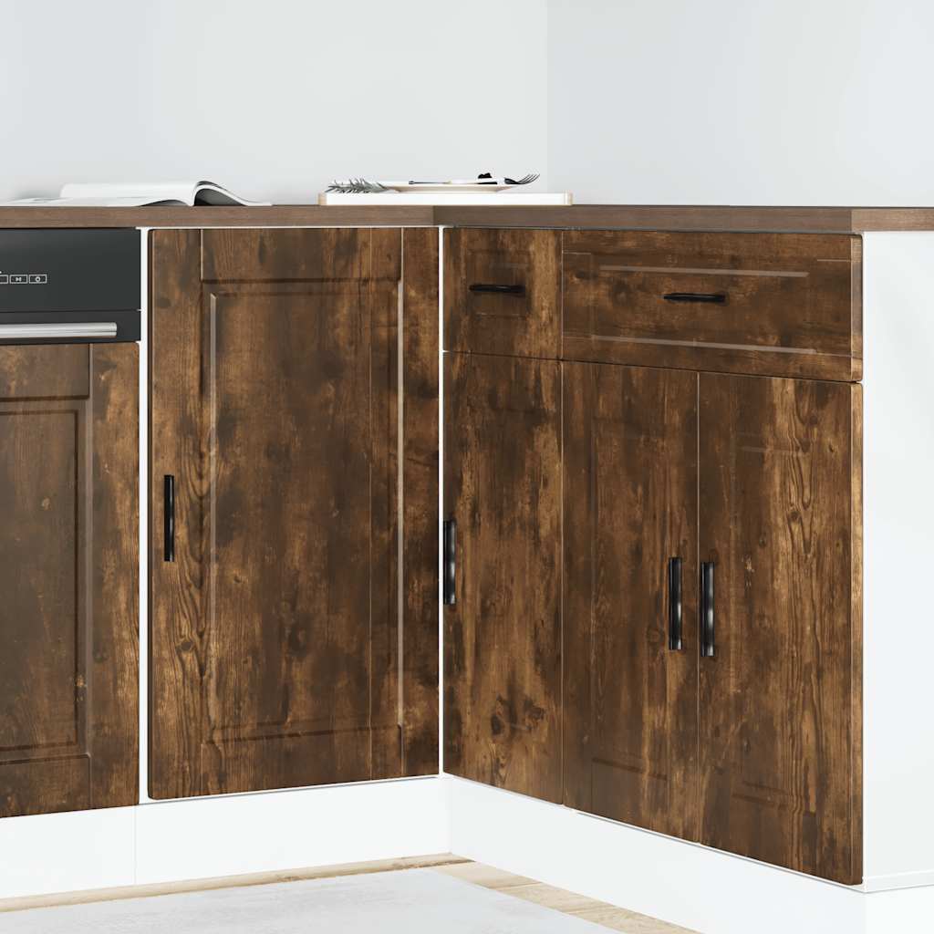 Vidaxl onderkast porto bewerkt hout gerookt eikenkleurig