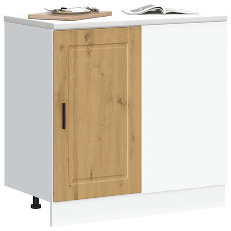 Vidaxl onderkast porto bewerkt hout artisanaal eikenkleur