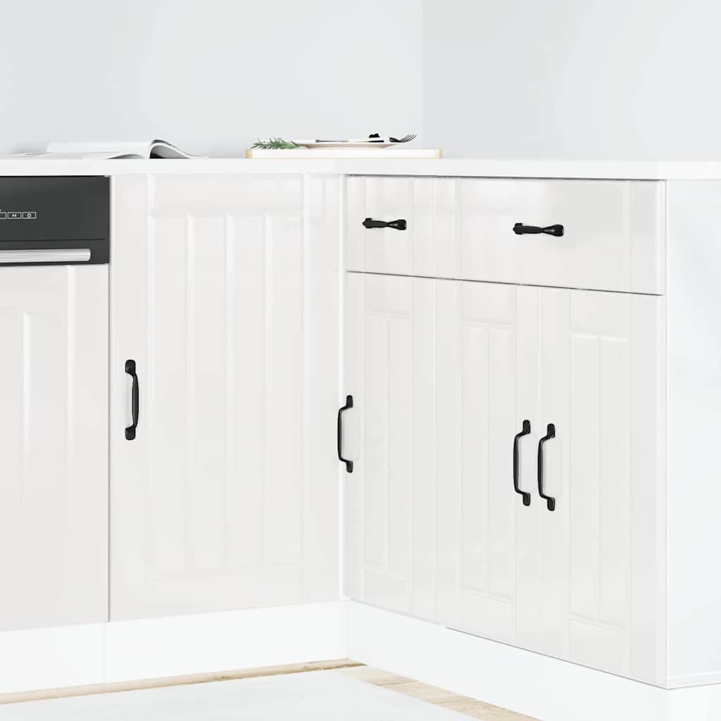 Vidaxl onderkast lucca hoogglans wit bewerkt hout