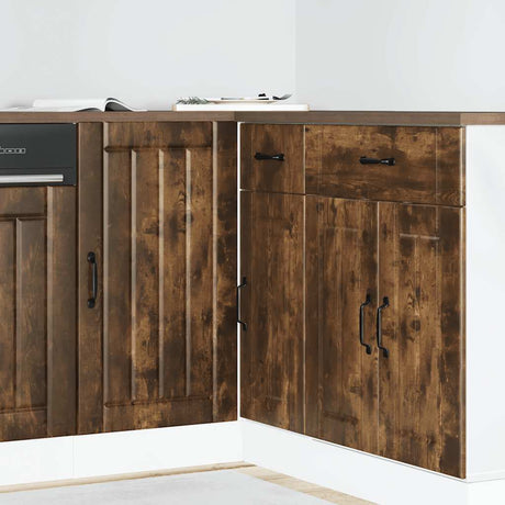 Vidaxl onderkast lucca bewerkt hout gerookt eikenkleurig