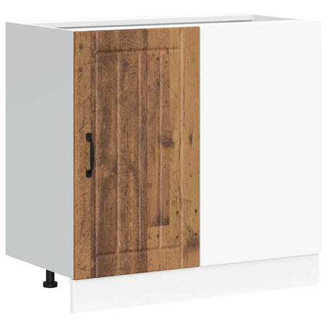 Vidaxl onderkast lucca bewerkt hout oud houtkleurig