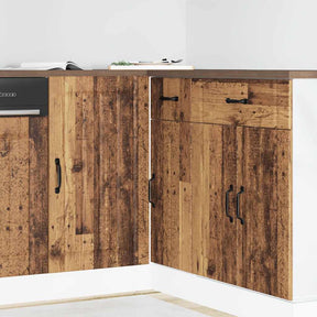 Vidaxl onderkast lucca bewerkt hout oud houtkleurig