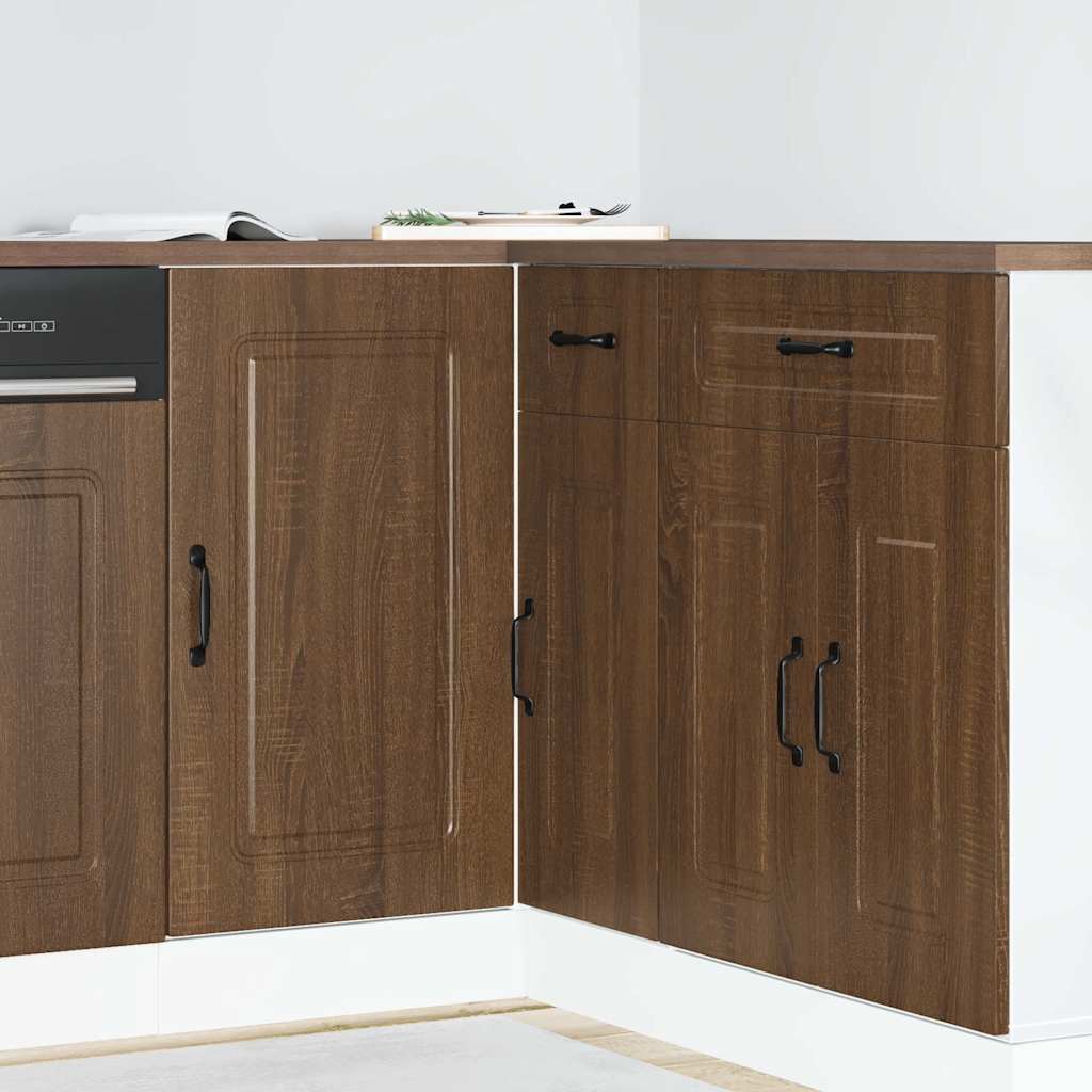 Vidaxl onderkast kalmar bewerkt hout bruin eikenkleur