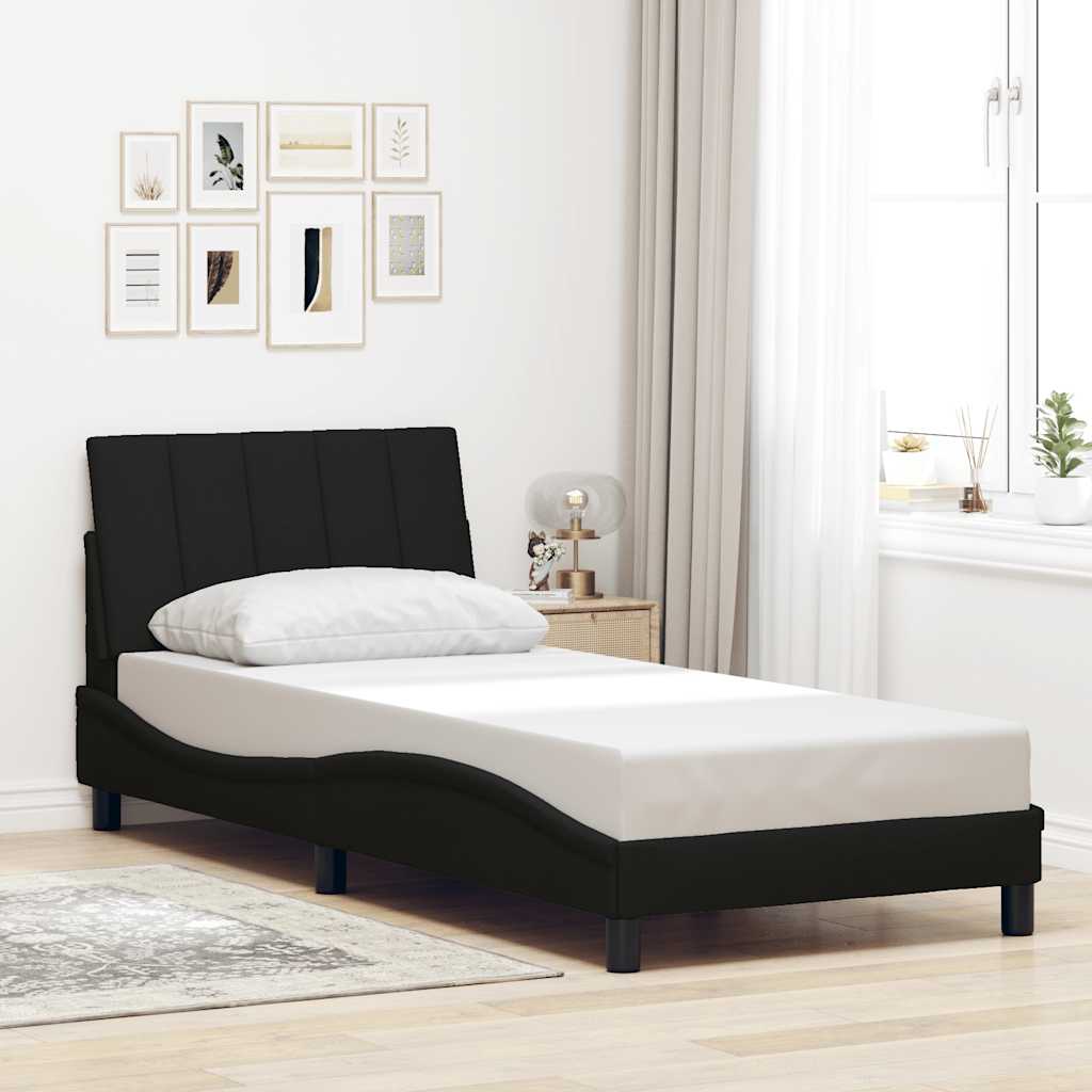 Vidaxl bedframe zonder matras hanko 80x200 cm stof zwart