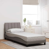 Vidaxl bedframe zonder matras hanko 90x190 cm stof taupe