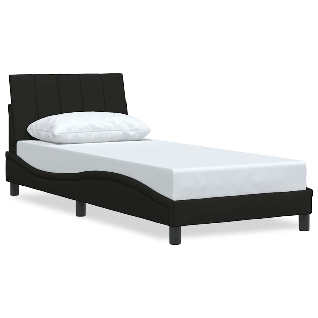 Vidaxl bedframe zonder matras hanko 90x200 cm stof zwart