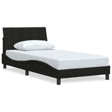 Vidaxl bedframe zonder matras hanko 100x200 cm stof zwart