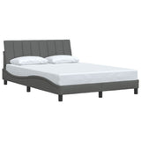 Vidaxl bedframe zonder matras hanko stof donkergrijs 140x200 cm