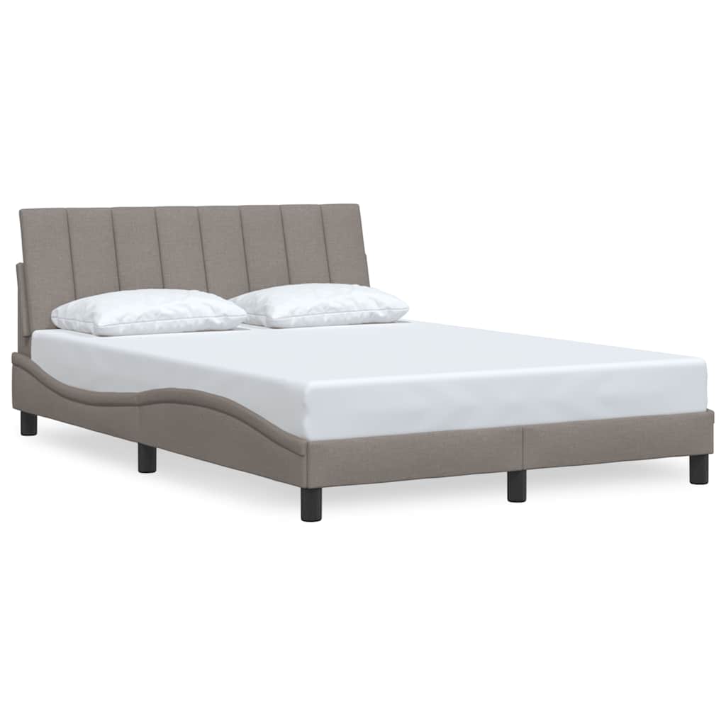 Vidaxl bedframe zonder matras hanko stof taupe 140x200 cm
