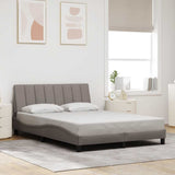 Vidaxl bedframe zonder matras hanko stof taupe 140x200 cm