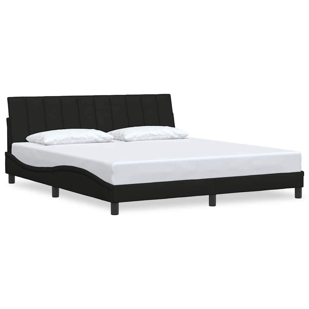 Vidaxl bedframe zonder matras hanko stof zwart 180x200 cm