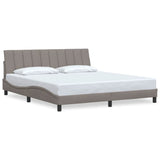 Vidaxl bedframe zonder matras hanko stof taupe 180x200 cm