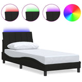 Vidaxl bedframe zonder matras hanko 90x200 cm stof zwart