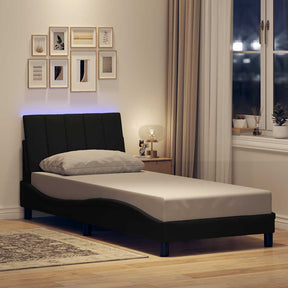Vidaxl bedframe zonder matras hanko 90x200 cm stof zwart