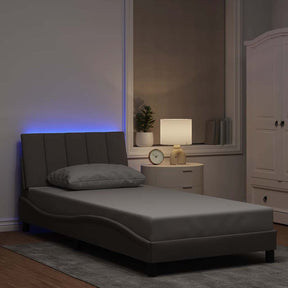 Vidaxl bedframe zonder matras hanko 100x200 cm stof taupe