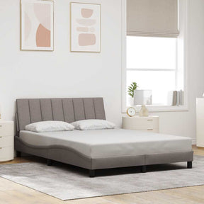 Vidaxl bedframe zonder matras hanko 120x200 cm stof taupe