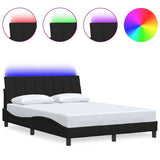 Vidaxl bedframe zonder matras hanko stof zwart 140x200 cm
