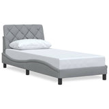 Vidaxl bedframe zonder matras 80x200 cm stof lichtgrijs