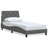 Vidaxl bedframe zonder matras 80x200 cm stof donkergrijs
