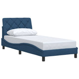 Vidaxl bedframe zonder matras 90x190 cm stof blauw