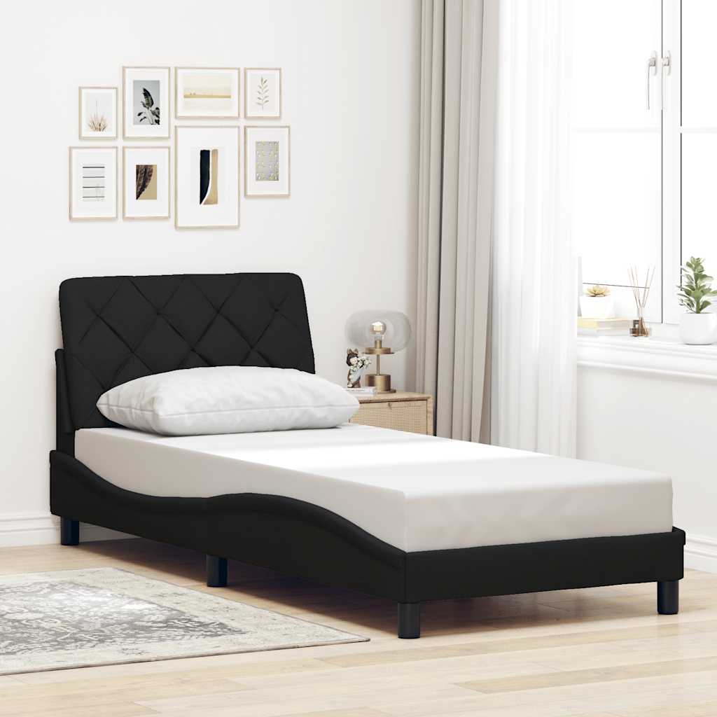 Vidaxl bedframe zonder matras 90x200 cm stof zwart