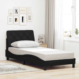 Vidaxl bedframe zonder matras 90x200 cm stof zwart