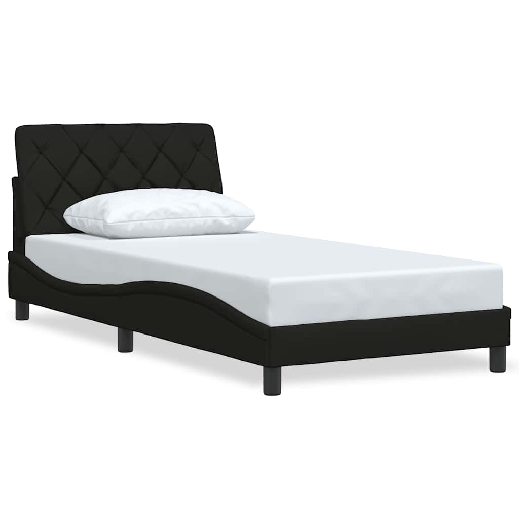 Vidaxl bedframe zonder matras 100x200 cm stof zwart