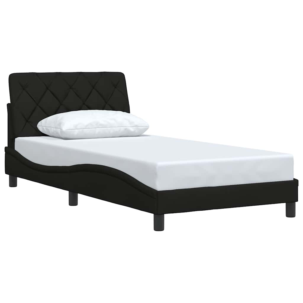 Vidaxl bedframe zonder matras 100x200 cm stof zwart