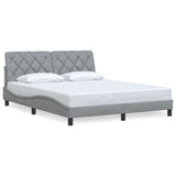 Vidaxl bedframe zonder matras stof lichtgrijs 160x200 cm
