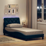 Vidaxl bedframe met led zonder matras 80x200 cm stof blauw