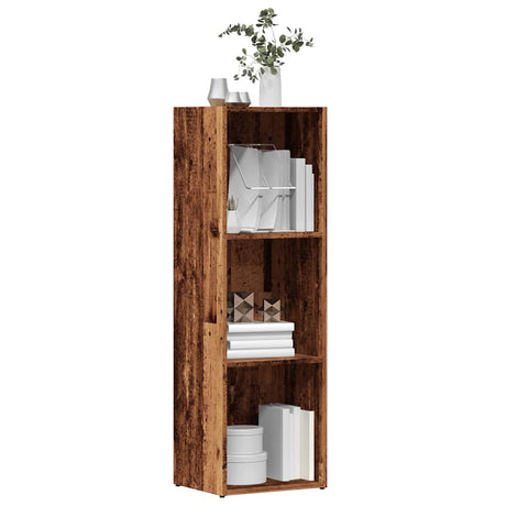Vidaxl boekenkast 36x30x114 cm bewerkt hout oud houtkleurig