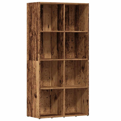 Vidaxl boekenkast 66x30x130 cm bewerkt hout oud houtkleurig