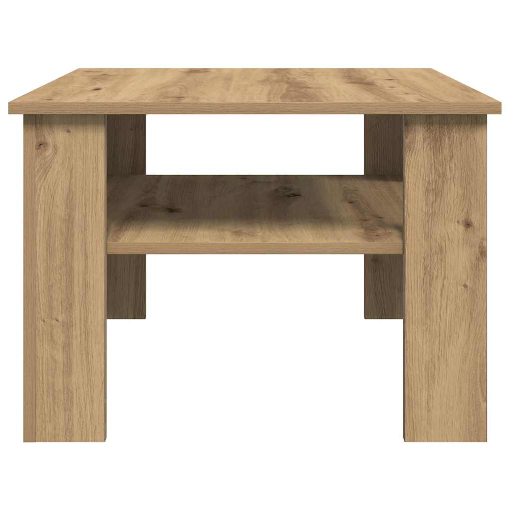 Vidaxl salontafel 60x60x42 cm bewerkt hout artisanaal eikenkleur