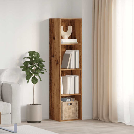Vidaxl boekenkast tv-meubel 36x30x143cm bewerkt hout oud houtkleurig